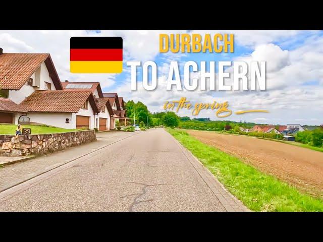 Driving in Germany  from Durbach to Achern in May 2023.