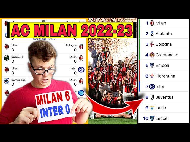 Ho SIMULATO tutto il CAMPIONATO 2022-23 del MILAN! Ecco COSA è SUCCESSO!!