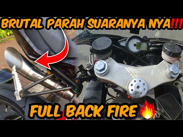 knalpot sc project ini suara back fire nya gila  megelli 250