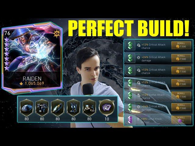 Testing Out My Perfect Build Maxed Out Raiden Injustice 2 Mobile