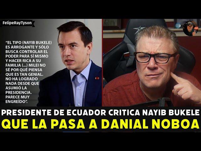 Porque Daniel Noboa de Ecuador Criticó a Nayib Bukele de El Salvador en la revista The Newyorker?