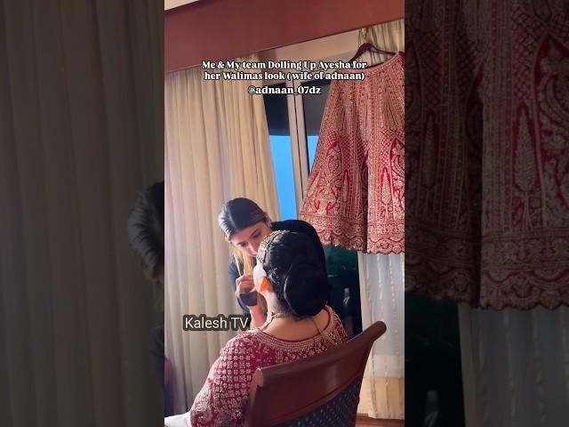 Ayesha Sheikh Walima Makeup#fainat #adnaanshaikh #adnaankishadi #team07