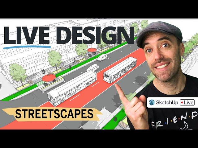 3D Modeling a Streetscape from Scratch | Urban Design SketchUp Tutorial