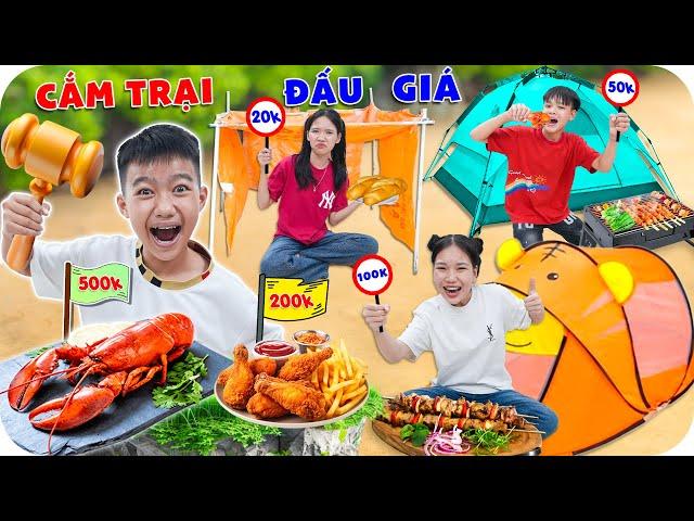 Cắm Trại Đấu Giá 0 Sao Vs 5 Sao Giữa Trời Mưa Bão | Min Min TV Minh Khoa