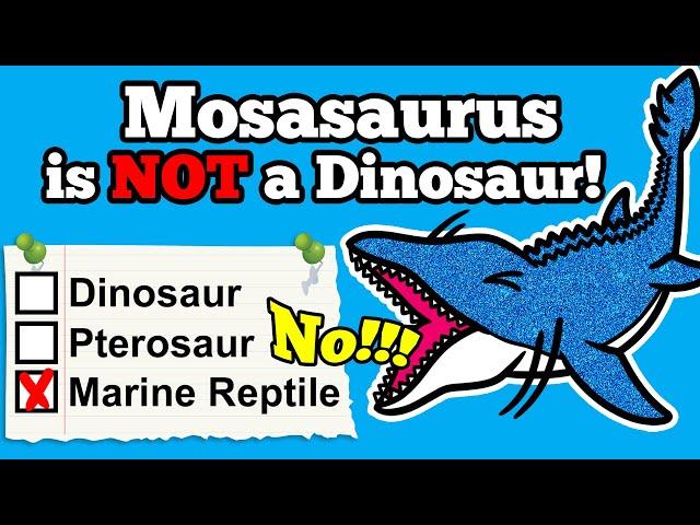 Why Your Favorite Dinosaur Mosasaurus Is NOT a Dinosaur