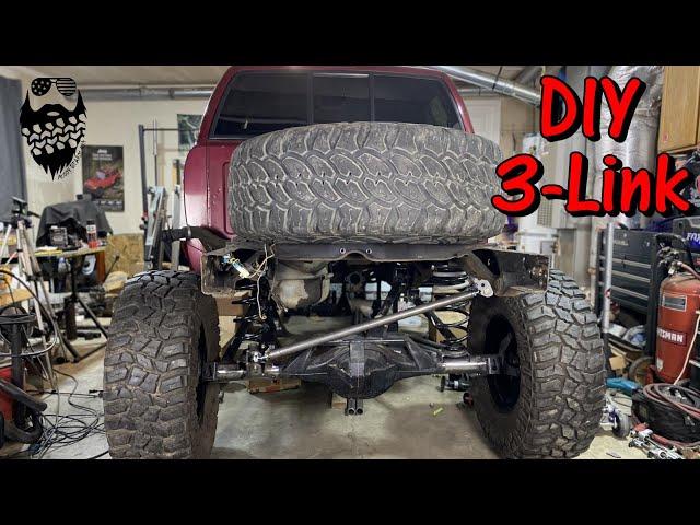 Simple 3 Link suspension! DIY solid axle swap S10 with Jeep Gladiator coils!