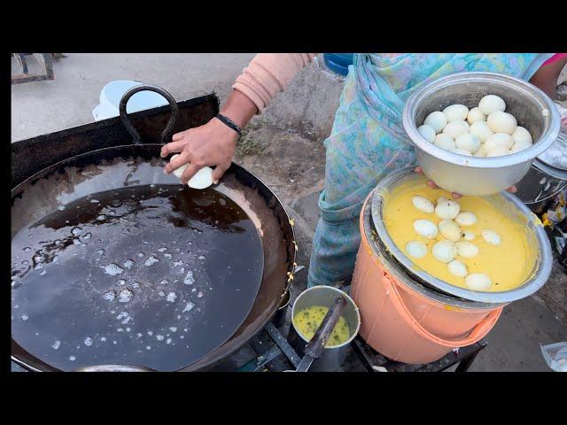 Egg Bajji | Egg Bonda Chaat | Unique Egg Bonda Recipe | Egg Pakoda | Indian Street Food