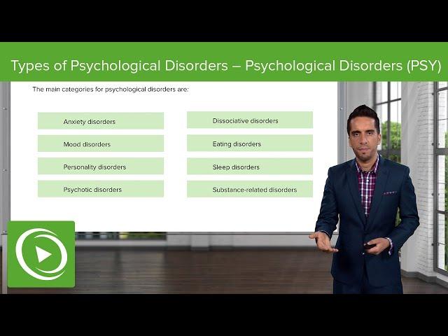 Types of Psychological Disorders – Behavioral Health | Lecturio