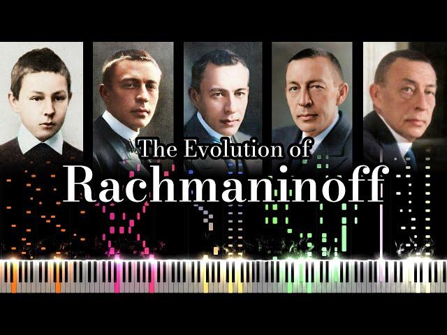 The Evolution of Rachmaninoff's Music (From 11 to 67 Years Old)