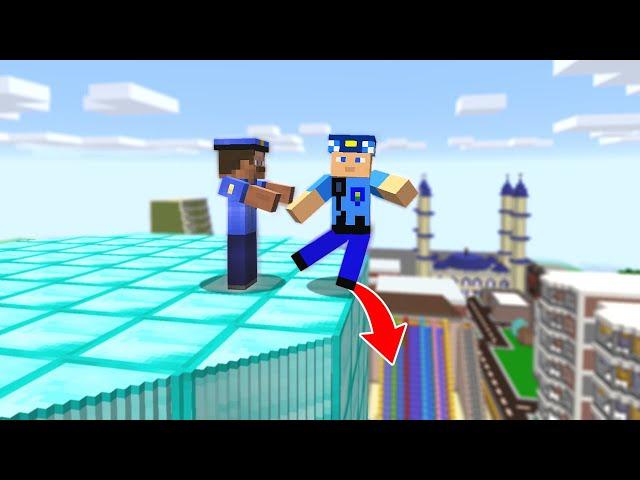 KEREM COMMISSIONER IS FALLING DOWN FROM THE DIAMOND TOWER!  - Minecraft