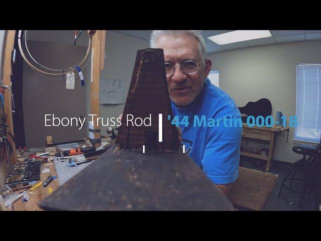 Ebony truss rod on a '44 Martin 000-18