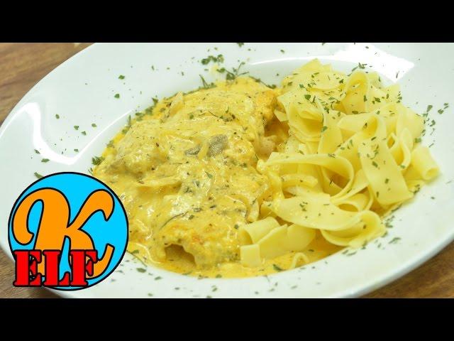 Ofen Seelachsfilet in Schmand Sahnesoße | Seelachs im Ofen zubereiten | Kanal-ELF Rezept #140