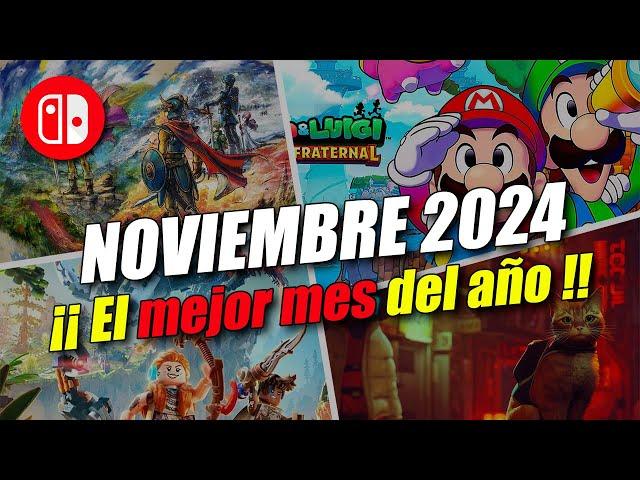  PRÓXIMOS juegos NINTENDO SWITCH NOVIEMBRE 2024. Lanzamientos SWITCH. Novedades Switch