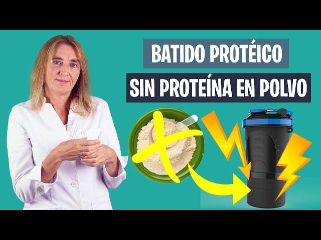 BATIDO de PROTEÍNA NATURAL para AUMENTAR MÚSCULO | Sin proteína en polvo | Nutrición deportiva