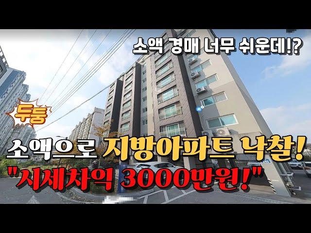 지방아파트 경매, 소액 투자금으로 수익 3000만원 수익화!