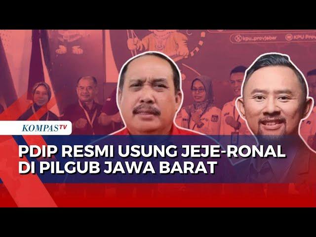 Keterangan Ono Surono Usai PDIP Resmi Usung Jeje-Ronal di Pilgub Jawa Barat