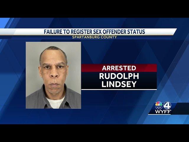 Sex offender arrested after failing to register in the Upstate, deputies say