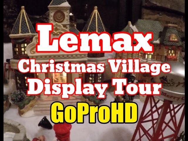 Lemax Christmas Village Town New (GoPro HD) - Home Display Tour Setup Ideas