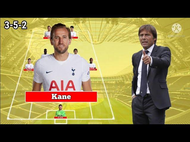 Potential line up Tottenham hotspur With Antonio Conte