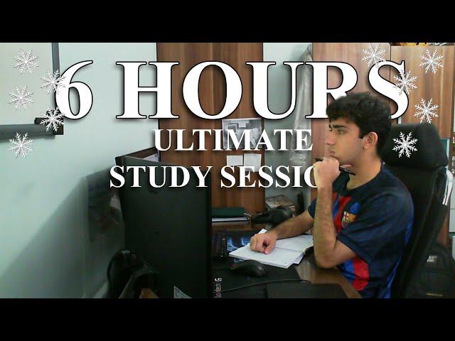 6-Hour Study Session | Beat Procrastination & Stay Motivated! | pomodoro timer 60/10 