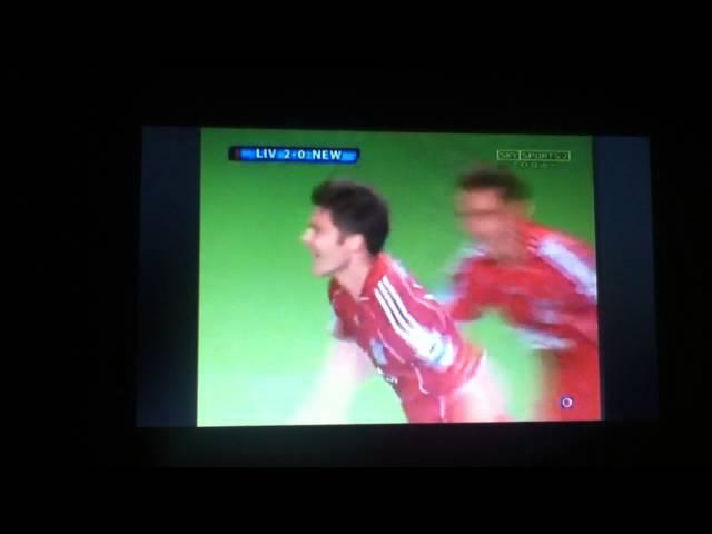 Xabi Alonso Goal From His Own Half Vs Newcastle