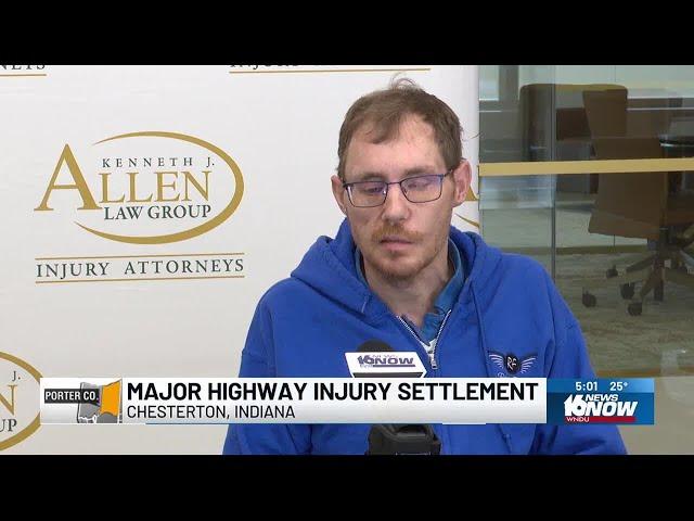 Man awarded record $37M settlement in Valparaiso construction zone crash