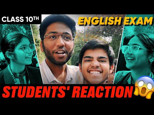 Students Reaction  - ENGLISH Class 10th Boards 2023  | Shobhit Nirwan