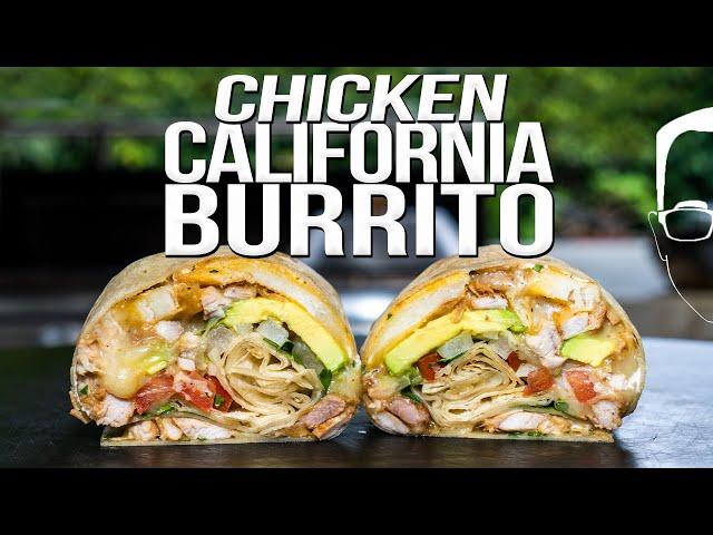 THE BEST (CHICKEN) CALIFORNIA BURRITO | SAM THE COOKING GUY 4K