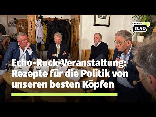 Talkrunde: Rezepte für die Politik von unseren besten Köpfen | OberpfalzECHO Wahlinitiative