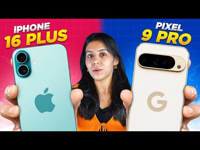 iPhone 16 Plus vs Google Pixel 9 Pro comparison in Hindi - The ultimate Android vs iPhone battle! 