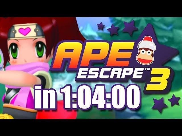 Ape Escape 3 (サルゲッチュ3) Any% Speedrun | 1:04:00