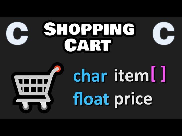 ⭐ Let's code a beginners SHOPPING CART PROGRAM 