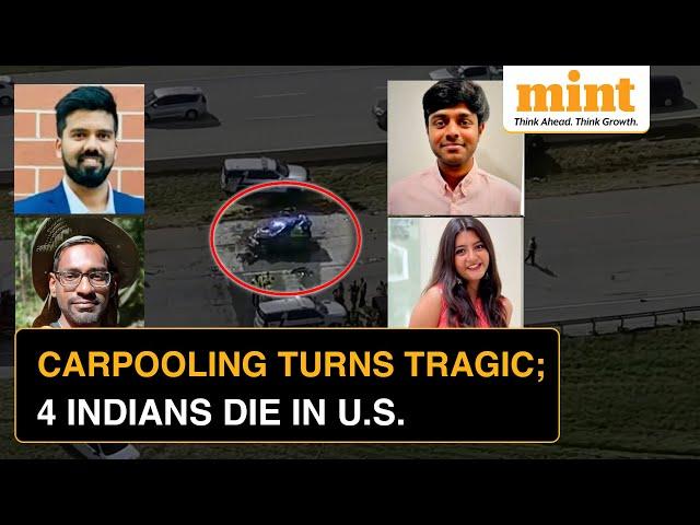 Carpooling Turns Tragic; 4 Indians Burn To Death In An Accident In The U.S.| Details