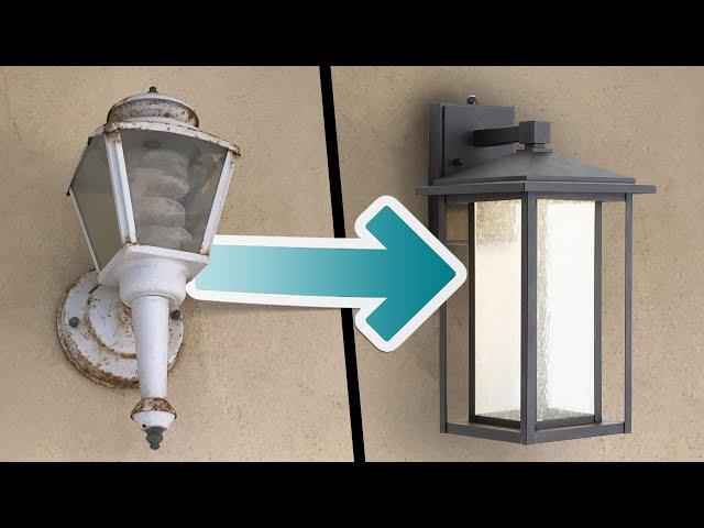 Easy Outdoor Light Fixture Update - 20 Minute DIY Upgrade