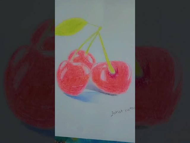 Cherries#realisticdrawing#kawaii#cherry#japan#drawing#shorts#art#artist#beautiful#humor#anime#anime