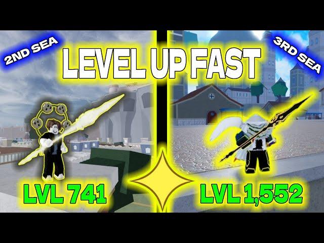 BEST TIPS on how to LEVEL UP FAST in the Second Sea using LIGHT FRUIT in BLOX FRUITS | LVL 741-1552