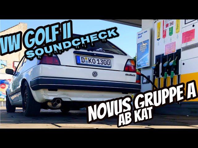 Golf 2 Sportauspuff / Novus Gruppe A / SOUNDCHECK