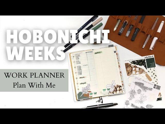 HOBONICHI WEEKS // Work Planner // Plan With Me feat. Let's Plan It // KarynaLovesToPlan