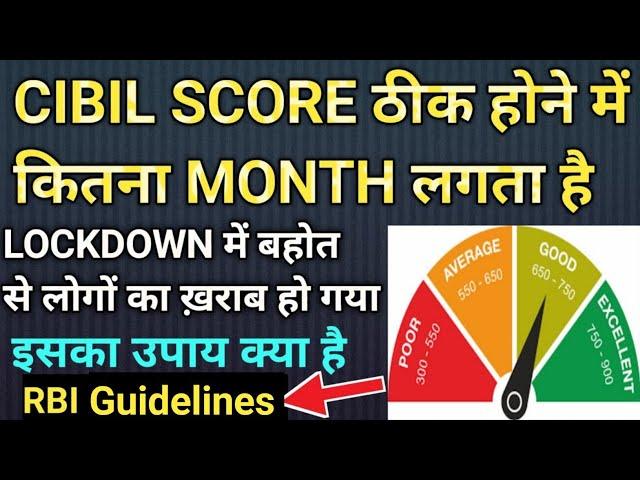 CIBIL SCORE ठीक होने में कितना MONTH लगता है ¦ ख़राब होने से बचाओ अपना CIBIL SCORE Full details 