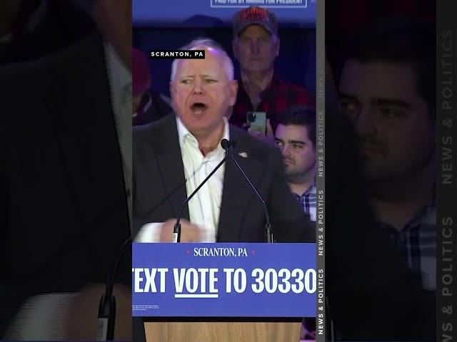 Tim Walz says Musk was "prancing and dancing around like a dipsh**t" at Trump rally