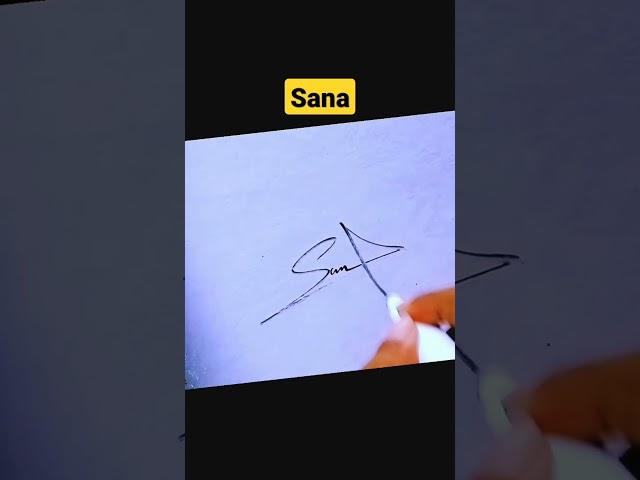 Sana signature #shorts #youtubeshorts