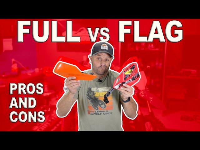 Some Truths: Full Wrap vs Flag Style Hand Guards for your dirt bike