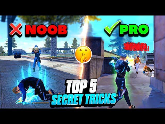 TOP 5 SECRET TRICKS  IN FREE FIRE  || PRO TIPS AND TRICKS 2024 || FIREEYES GAMING || FREE FIRE MAX