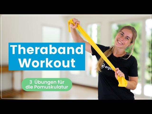 Po Workout mit Theraband - 3 Übungen reichen, um Deine Pomuskeln zum Brennen zu bringen!