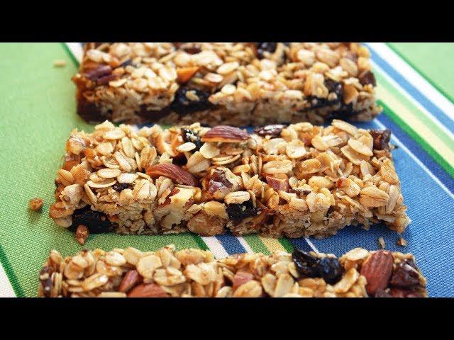 Granola Bars - Easy One Bowl Recipe.