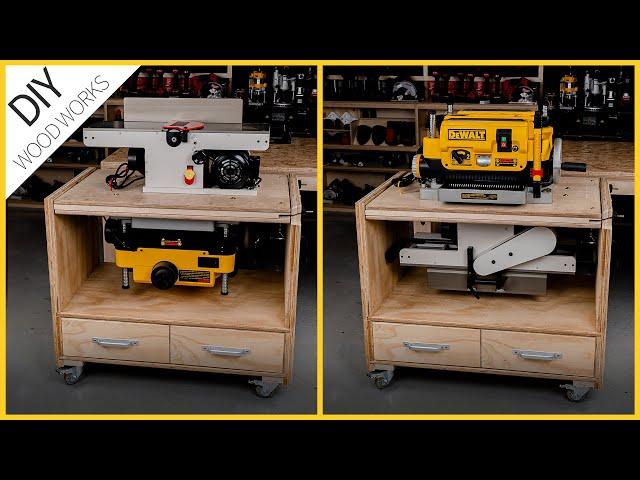 2 in 1 Movable Rotary Table / Automatic Planer, Surface Planer / DIY