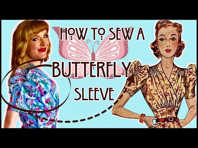 Sewing a 1930s Butterfly Sleeve Dress / Butterfly Sleeve Tutorial (Beginner Friendly)