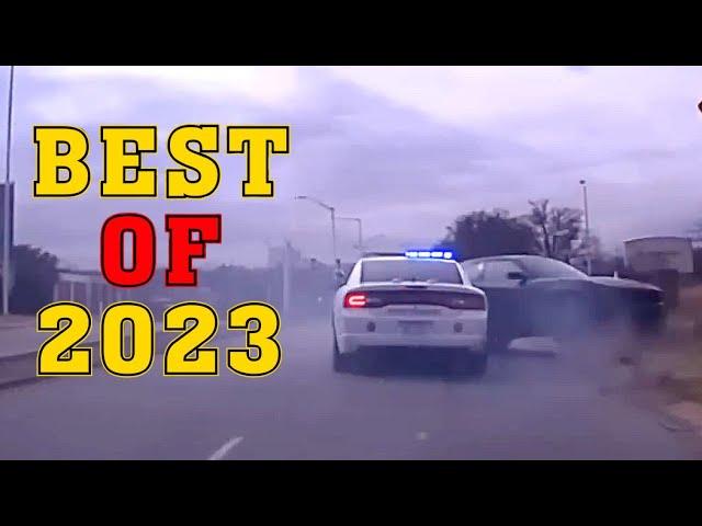 BEST OF 2023. Most Brutal Police Chases. Epic Pit Maneuver & High Speed Crash.