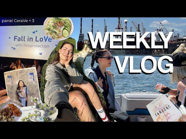 WEEKLY VLOG // zmiany z terapii / książkowa polecajka / girl dinner / łódką po Gdańsku / sprzątanie