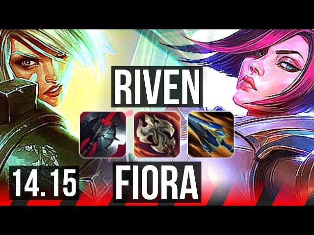 RIVEN vs FIORA (TOP) | Rank 3 Riven, Legendary, 40k DMG, 18/3/5 | JP Grandmaster | 14.15